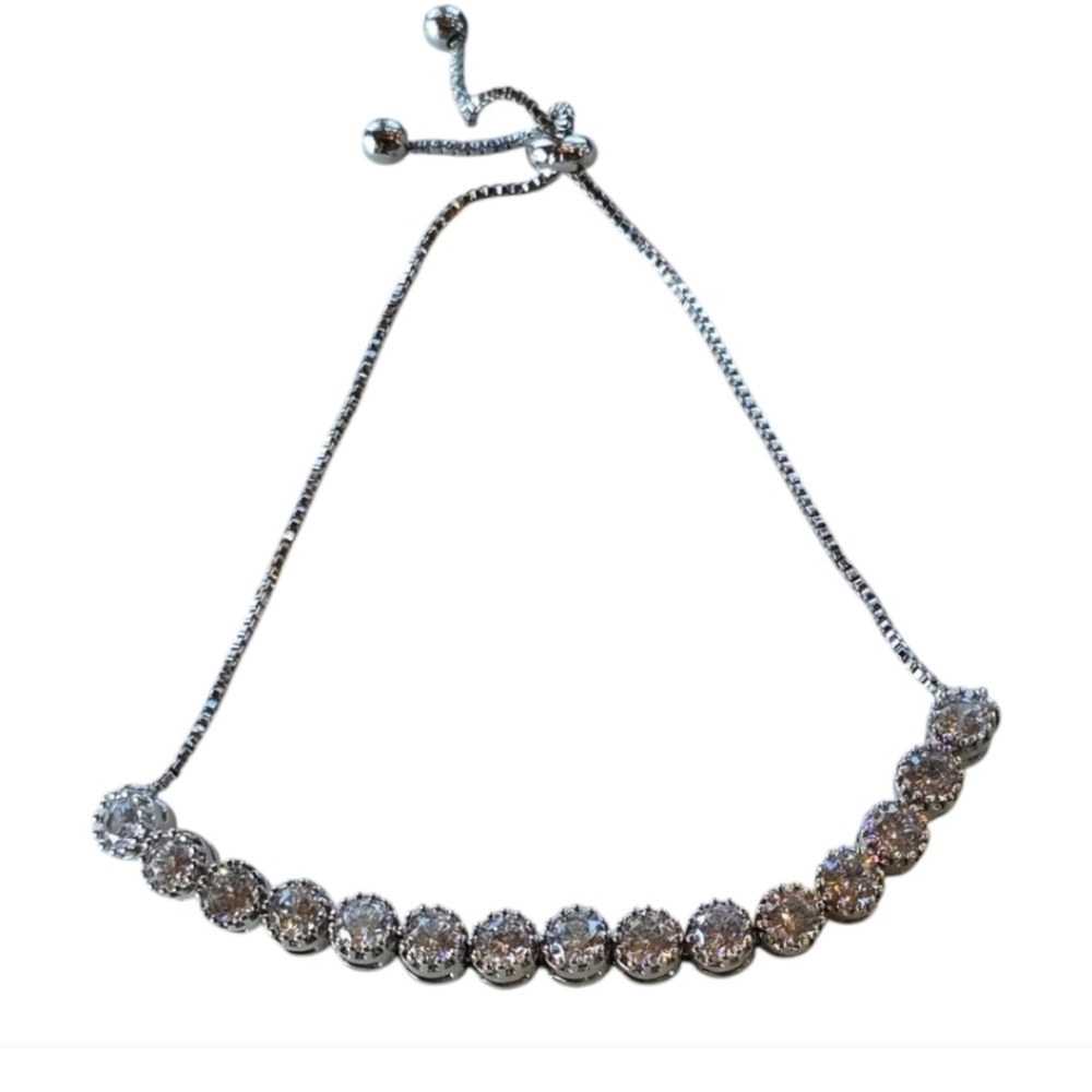 Pretty Bird Silver Bracelet with Adjustable Sparkle